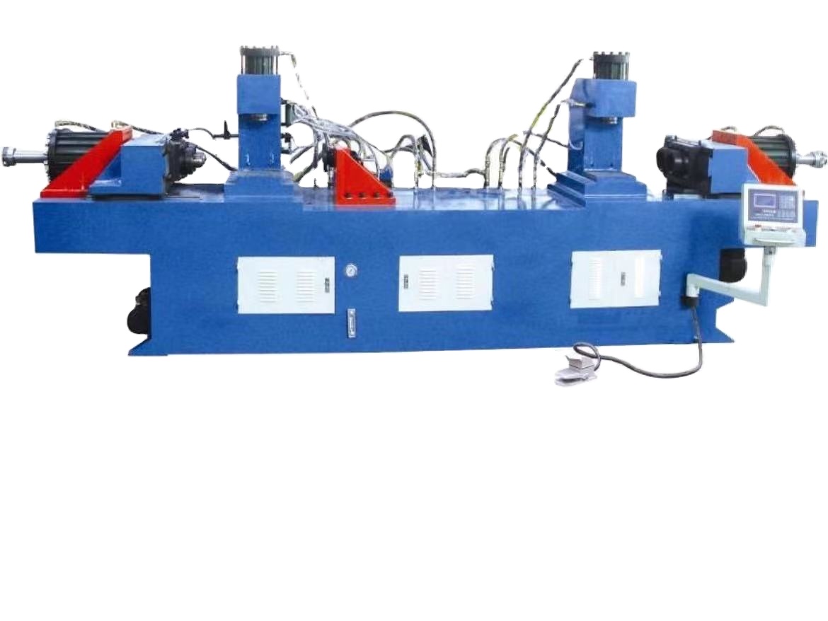 TM40NC cnc tube cutting and end forming machine semi-automatic with high precision steel pipe bending machine
