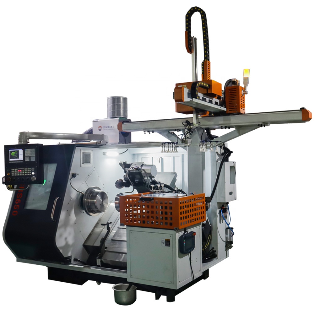 Hoston Heavy Duty CNC Metal Spinning Machine Control Automatic Operation 300mm Max Length 30kg Capacity