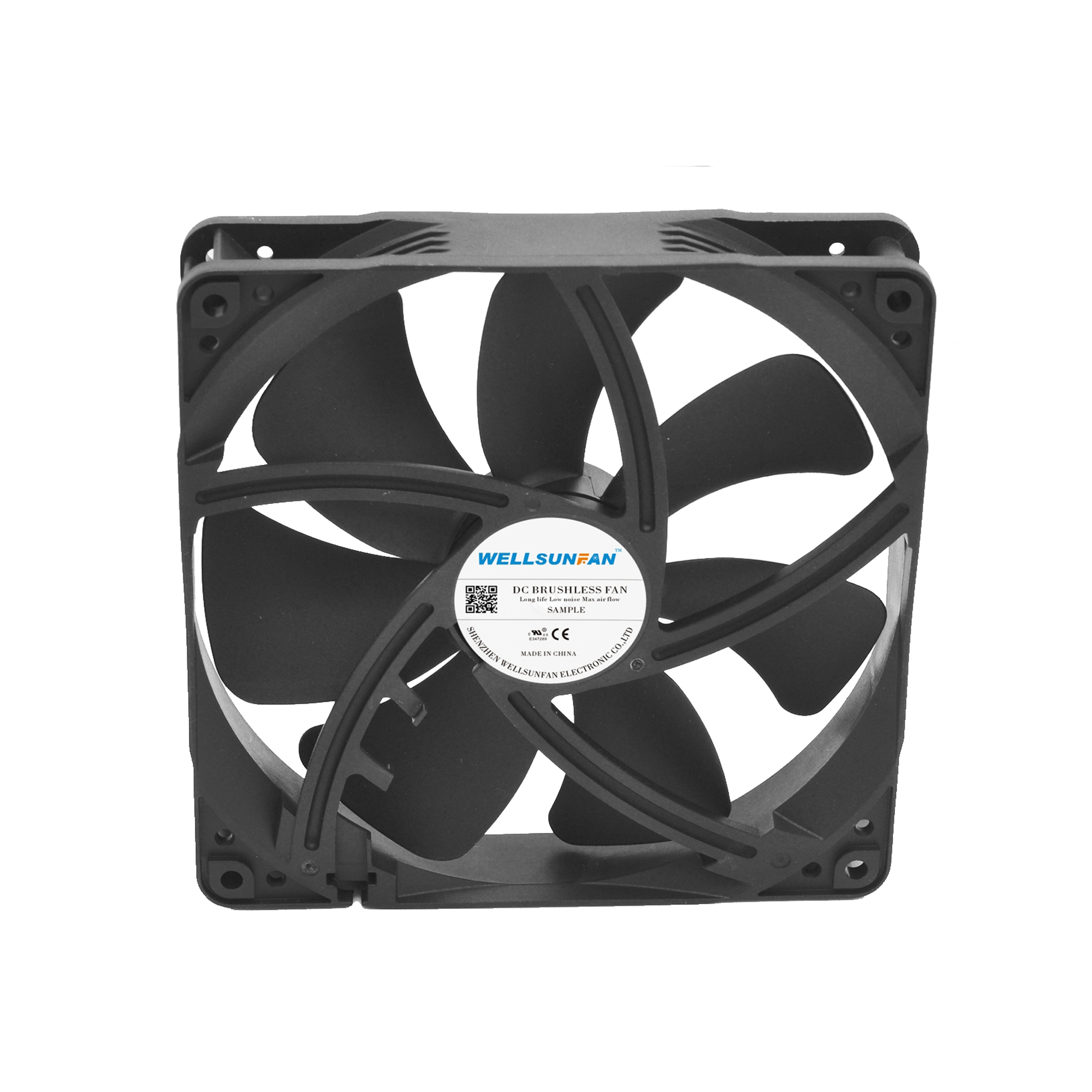 WELLSUNFAN High-Speed 140mm DC Ball Bearing Cooling Fan for Computer Case 1600 RPM 82.72CFM OEM/ODM Industrial Exhaust Fan