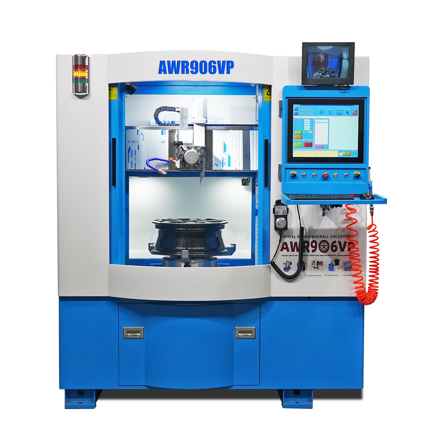 CRYSTAL AWR906VP Hot Selling Factory Price CNC Auto Wheel Rim Repair Machine Alloy Rim Lathe Machine