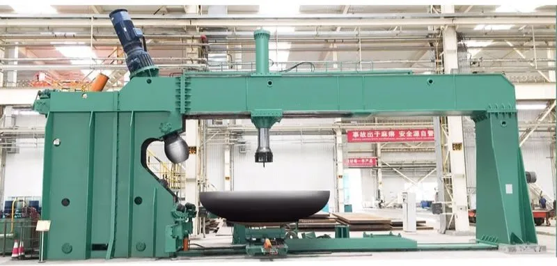 Heavy Duty Dish Pressing Machine Industrial Tank Head Edge Flanging & Spinning Machine