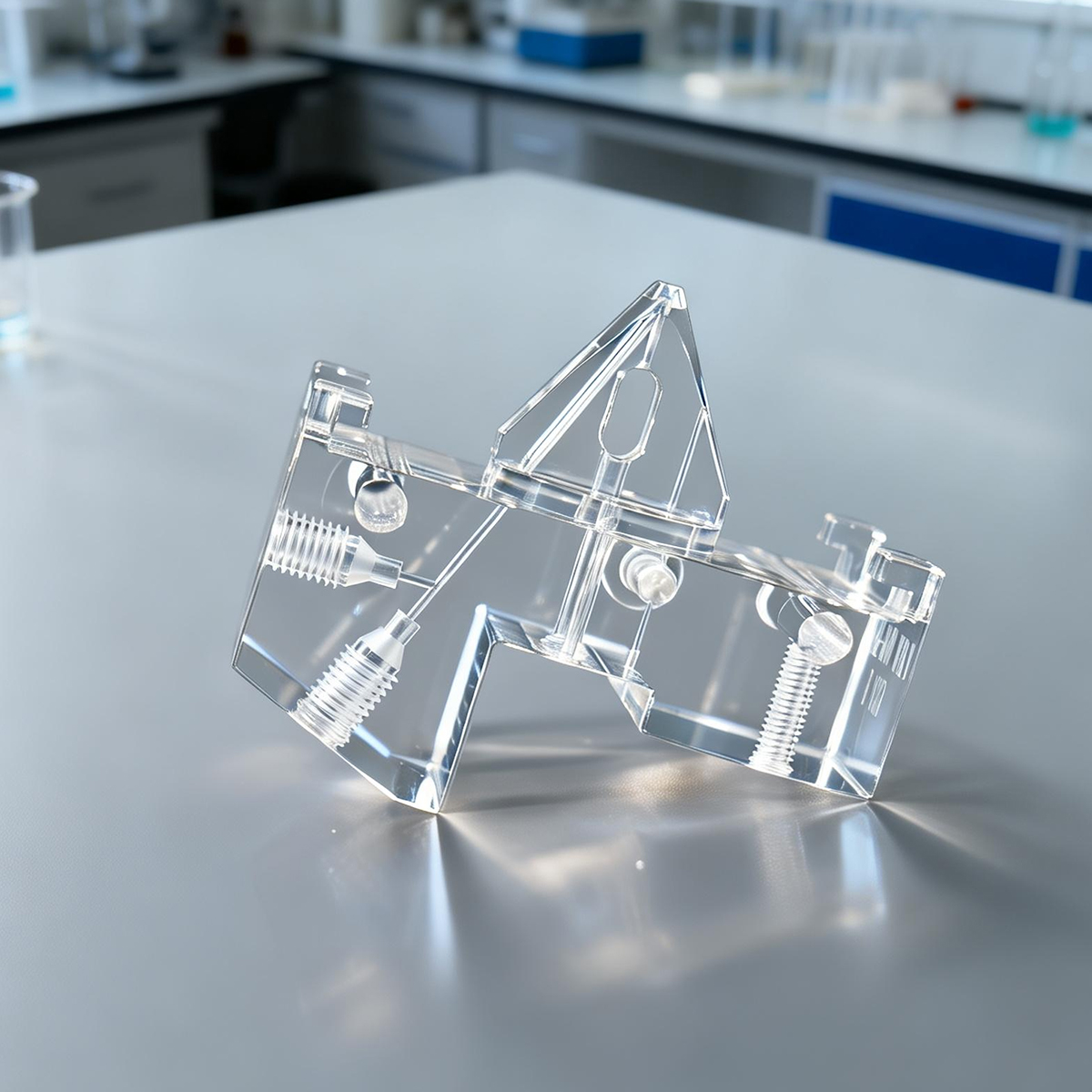Custom Medical PMMA Acrylic Plexiglass Prototypes 5-Axis Simultaneous CNC Precision Milling Machining Service for Machining