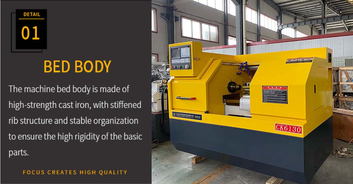High-precision Automatic Rim Repair Lathe Cnc Alloy Wheel Diamond Cutting Machine CK6130 Gubot Horizontal Lathe