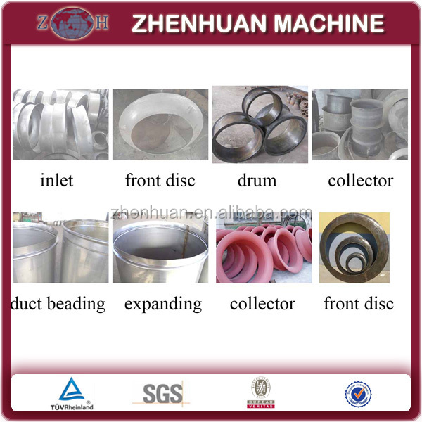 Finished products made by fan inlet cone spinning machine