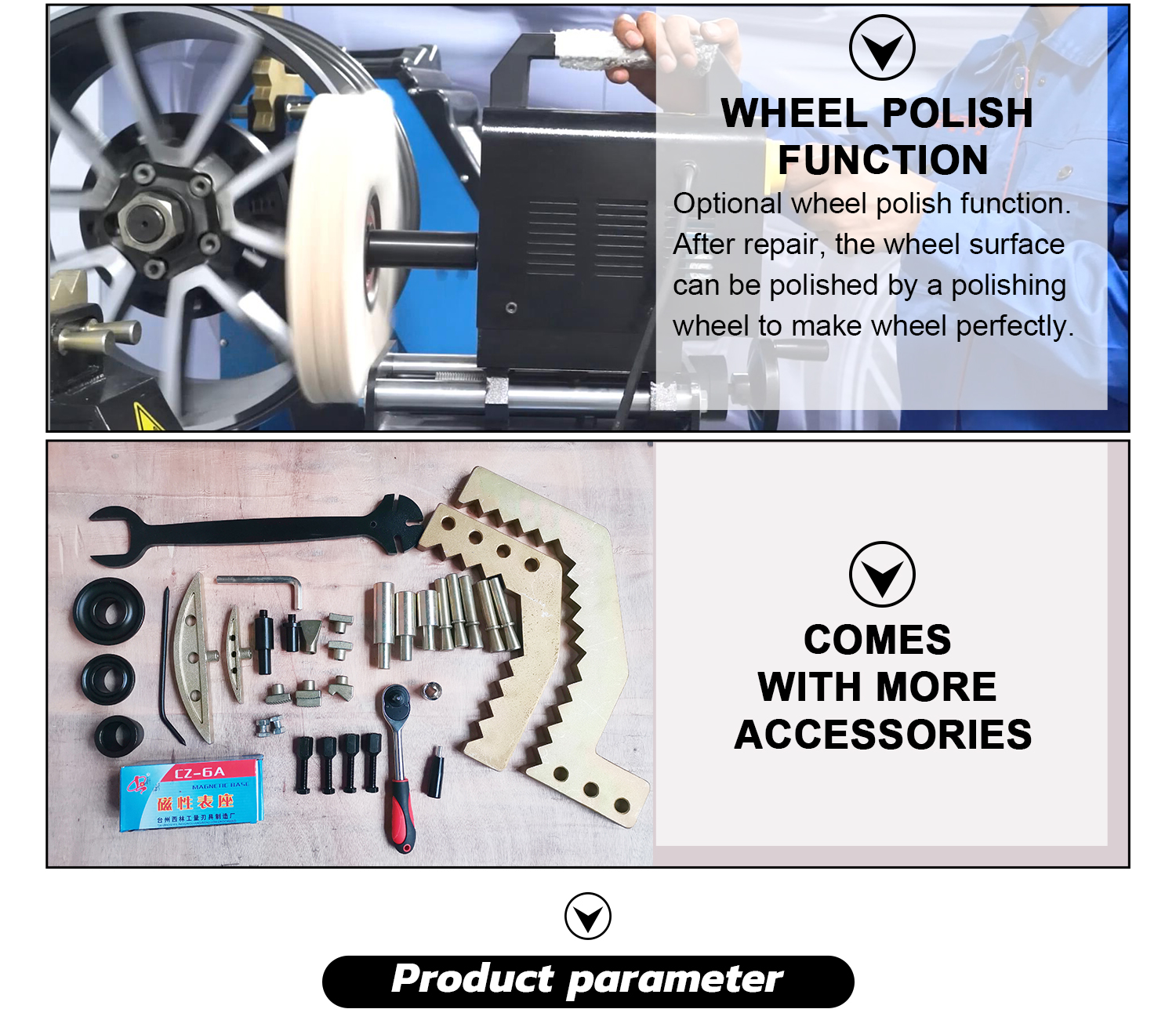 Alloy Wheel Rim Straightening Lathe Machine View