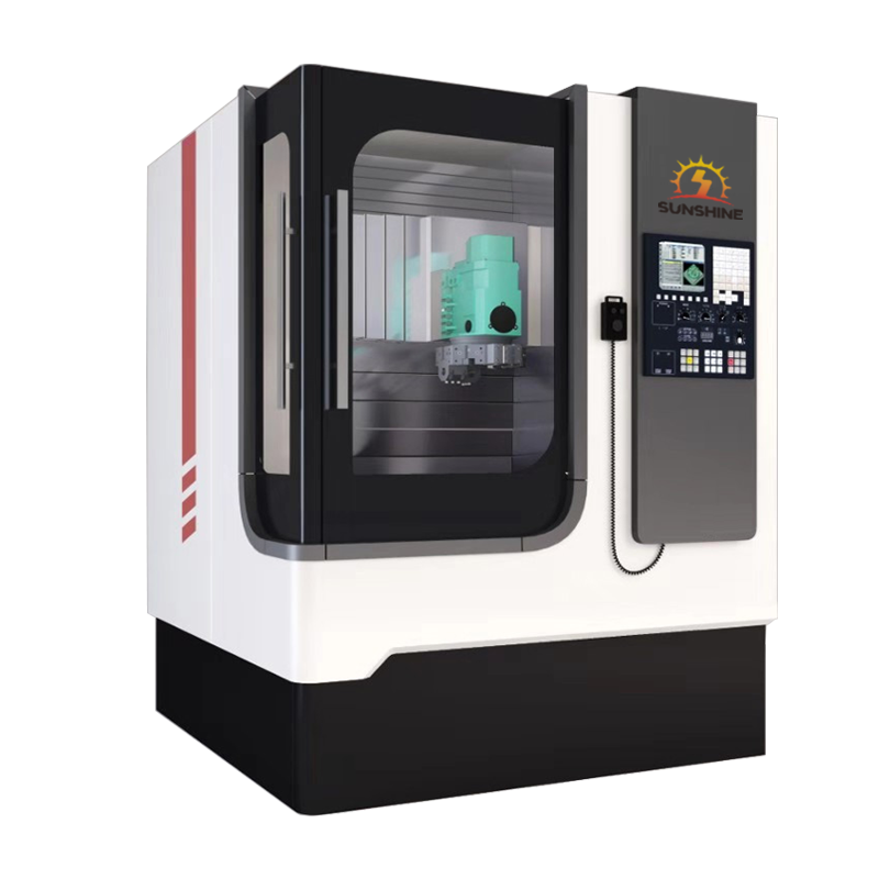 Heavy-duty Rotary Table CNC Vertical Lathe with Large Diameter Grinding Disc, specialized Equipment for Turning Operations.