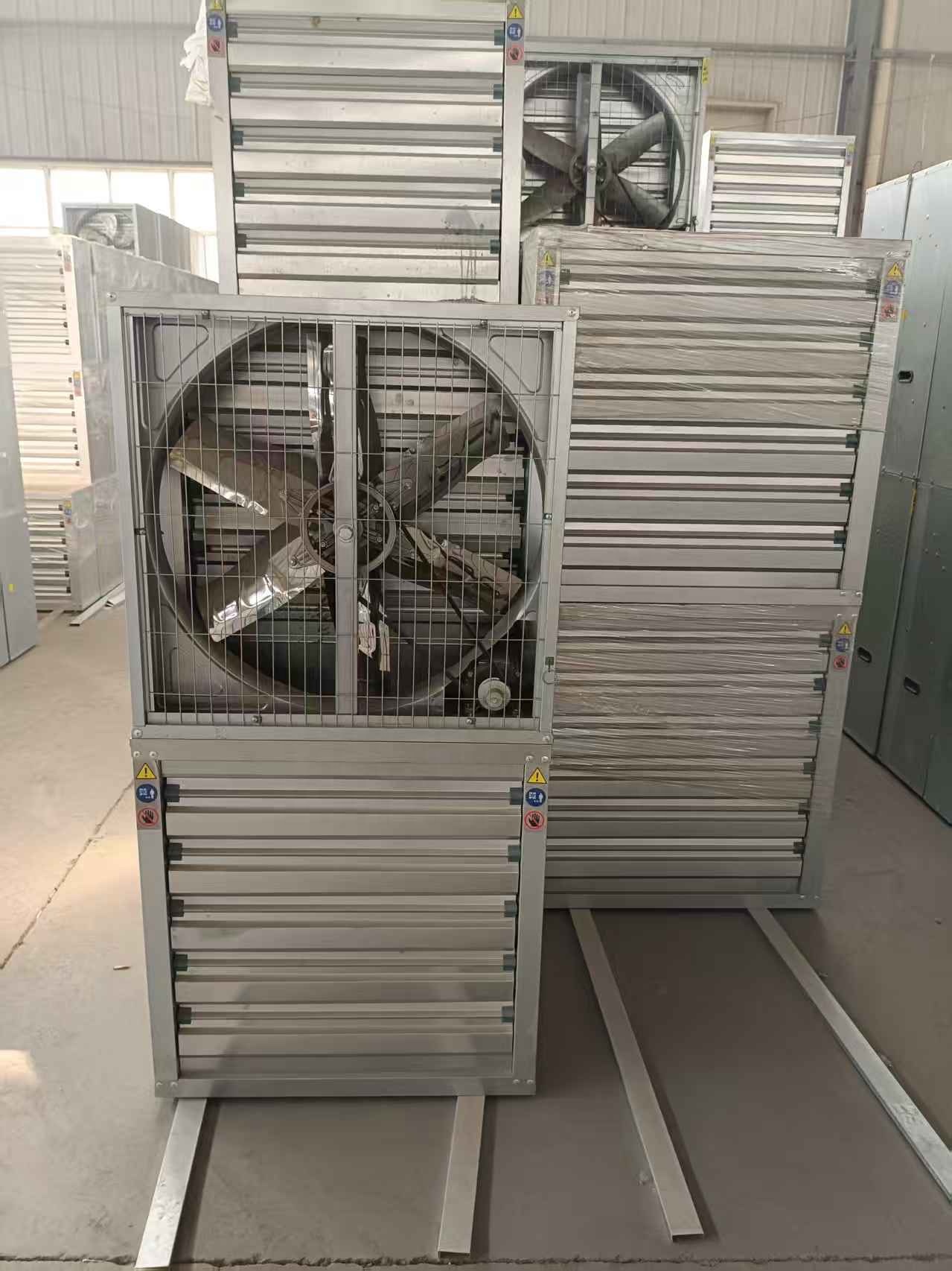 Industrial High Speed Stainless Steel Air Circulation Cooling Fan Box Type Wall Mounted Shutter Exhaust Fan
