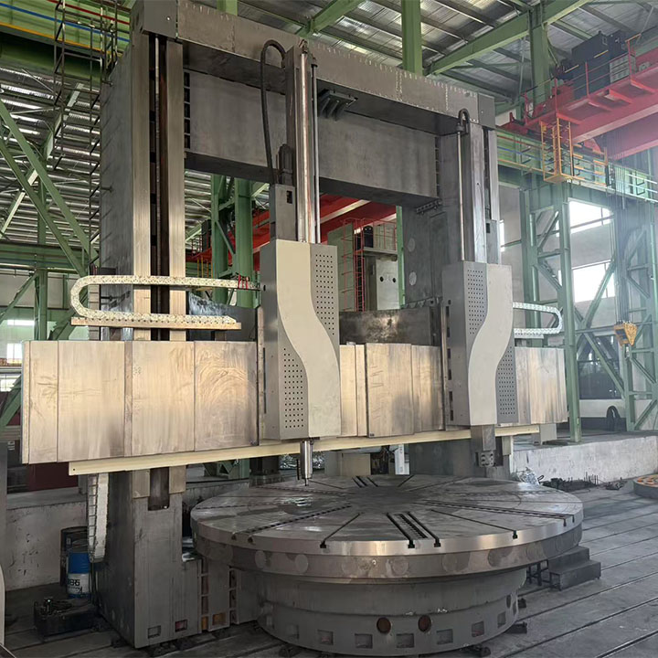 CNC Double Column Vertical Lathe Heavy Duty Vertical Turning Machine with Digital Readout for Large Diameter Workpiece Machining