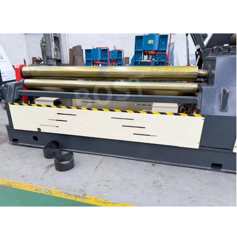 Nanjing BOST Conical And Cylindrical Shapes Are Fabricated Using The W12 Hydraulic CNC Sheet Metal Rolling Machine