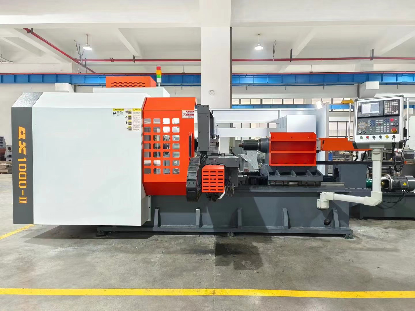 Horizontal Turning Lathe CNC Metal Fan Inlet Cone Spinning Machine