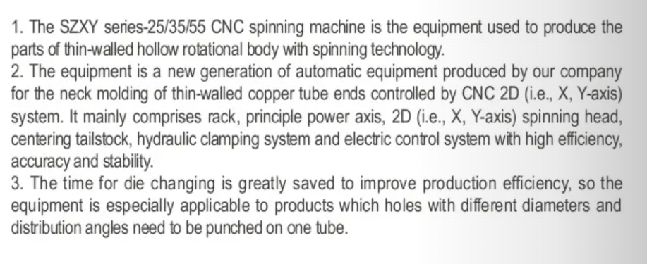 Product Parameter Sheet 2
