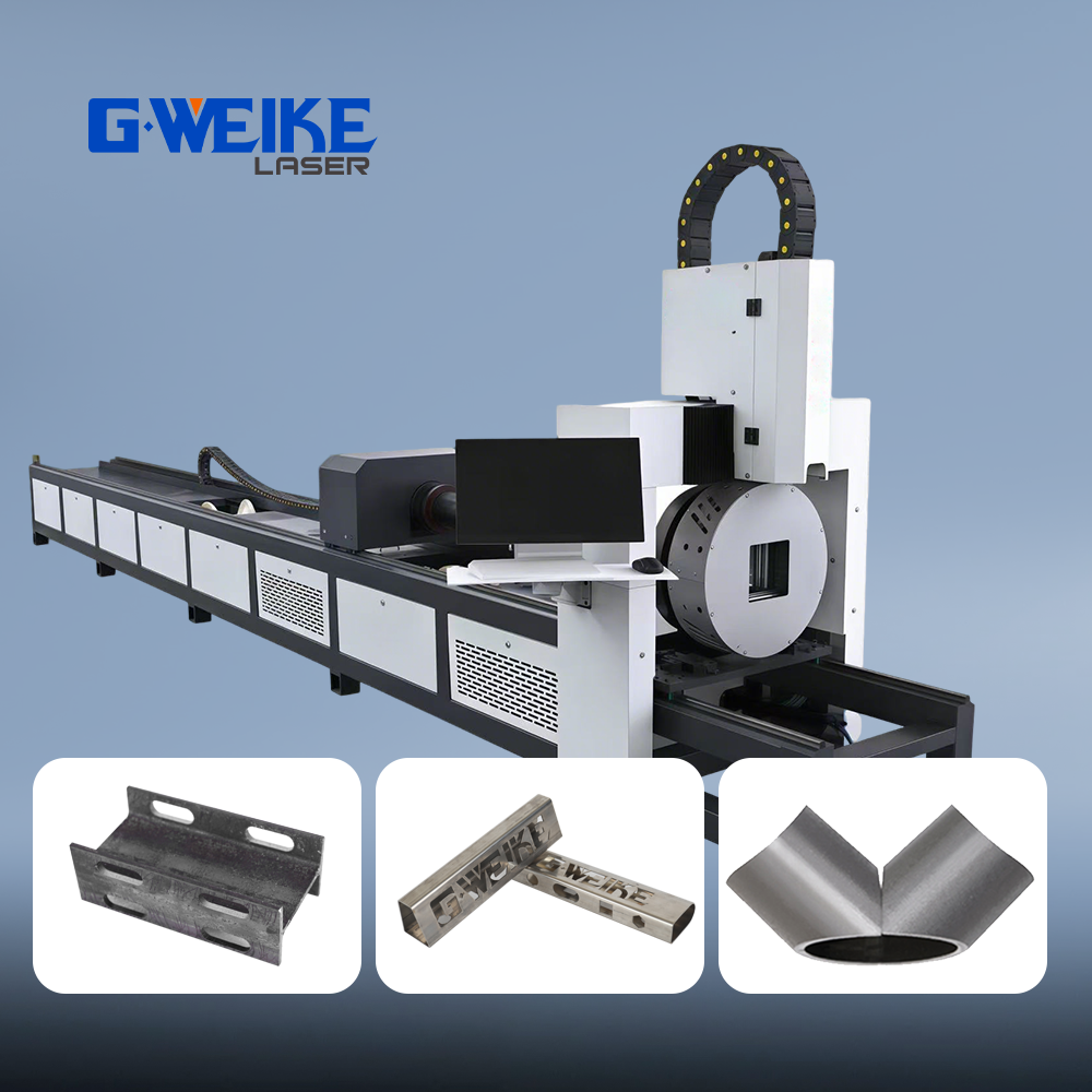 Economic 1-3kW Automatic Cypcut CNC Metal Mini Versatile Laser Tube Cutting Machine With AI/PLT Support HIWIN Guide Rails