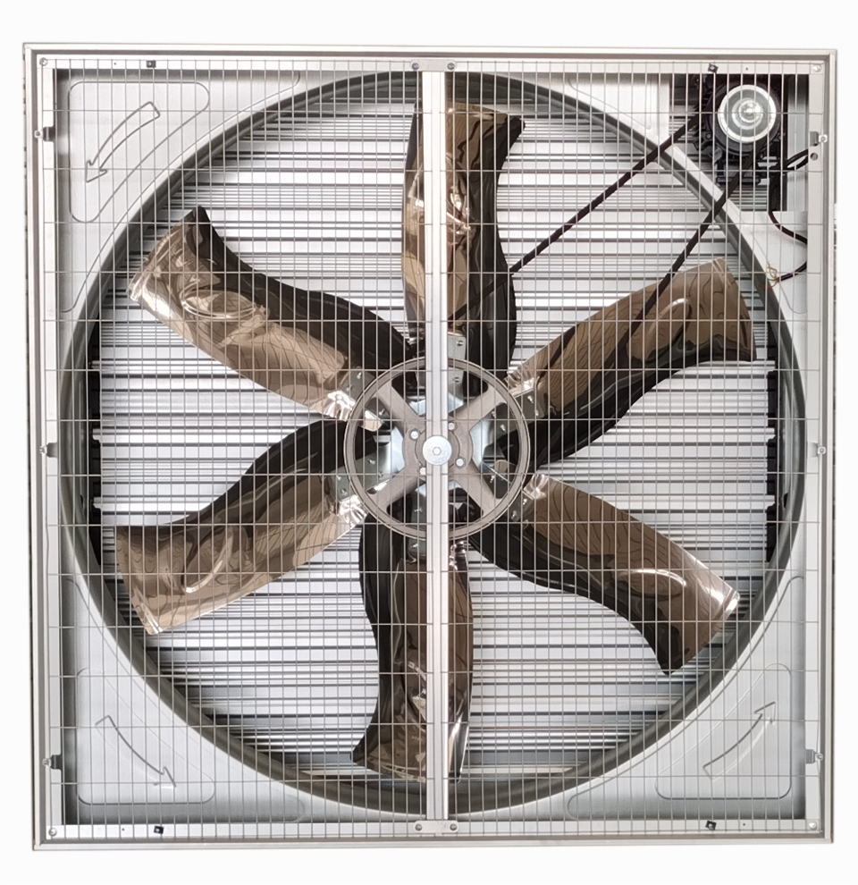 Heavy-Duty Galvanized Housing Venturi Poultry Cooling Exhaust Fan Belt Drive Wall-Mountable Ball Bearing AC 380V Axial OEM