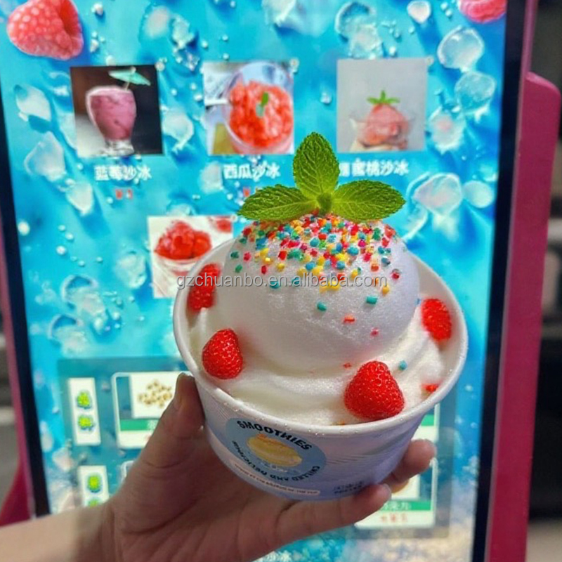 Factory Professional OEM ODM Fully Automatic Slush Smoothie Vending Machine DIY Making Machine SDK POS Integration Custom Color