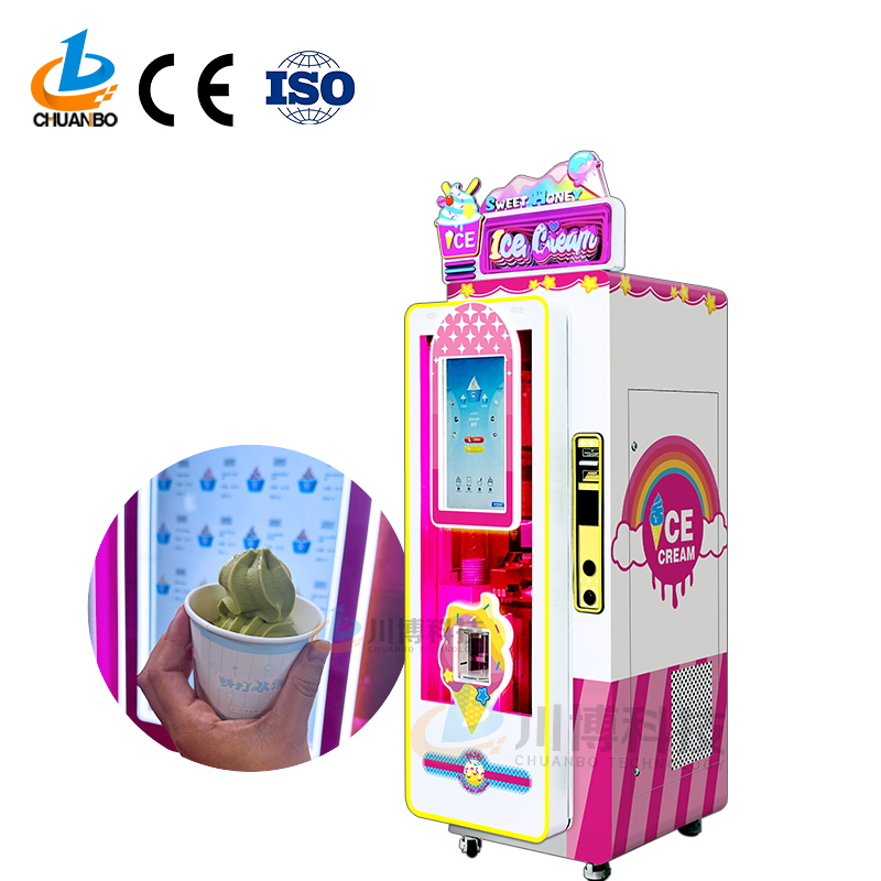 Professional New Softy Ice Cream Vending Machine SDK Function 59 Tastes 1-10L Capacity 32-inch Touch Screen 15-Second Delivery