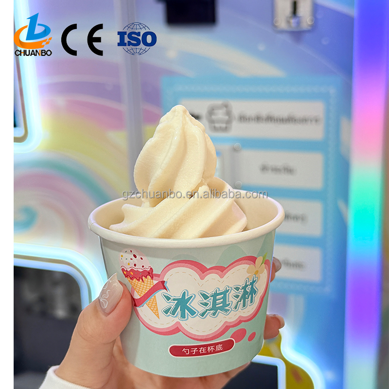 Best Selling OEM ODM Ice Cream Vending Machine with SDK Touchscreen Compressor Cooling POS Integration Multiple Payment Options
