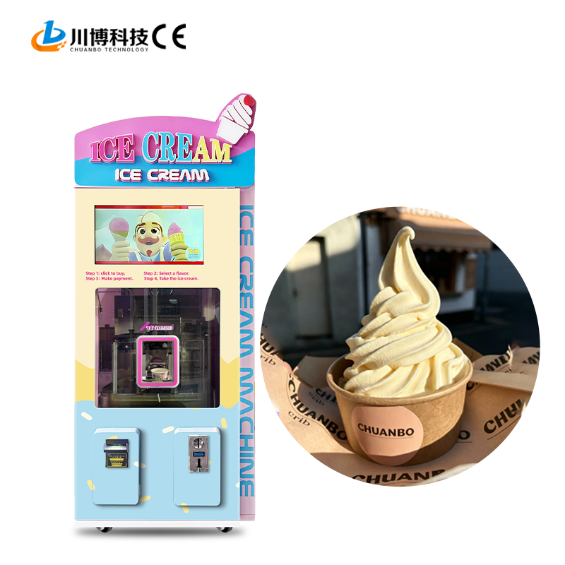 HOT SALE OEM ODM Factory Manufacture Wholesale Commercial Coin Soft Ice Cream Vending Machine SDK 59 Kinds Tastes Fast 15
