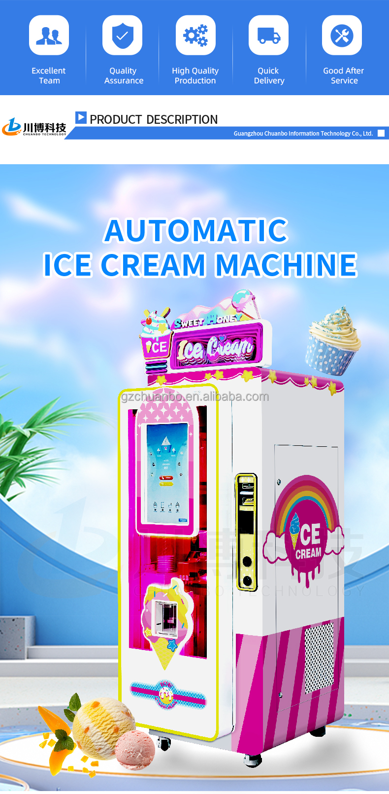 Ice Cream Vending Machine Model View