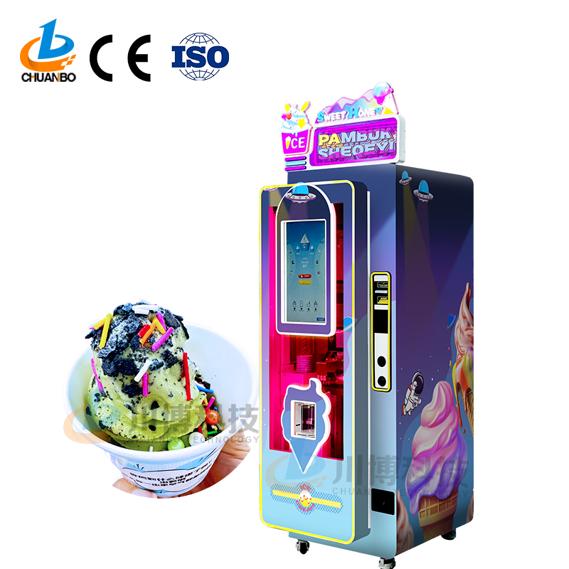 Large Capacity Smart Ice Cream Vending Machine with 59 Flavors 16L Capacity Touchscreen & Remote Monitoring
