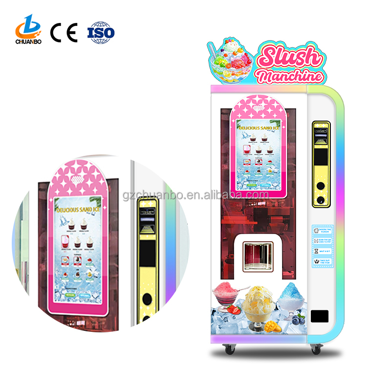 Factory Professional OEM ODM Fully Automatic Slush Smoothie Vending Machine DIY Making Machine SDK POS Integration Custom Color