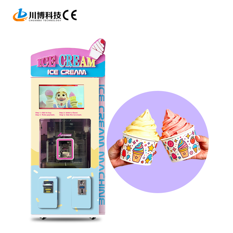 HOT SALE OEM ODM Factory Manufacture Wholesale Commercial Coin Soft Ice Cream Vending Machine SDK 59 Kinds Tastes Fast 15