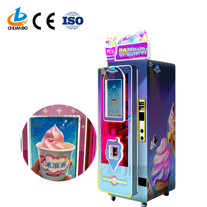 Professional New Softy Ice Cream Vending Machine SDK Function 59 Tastes 1-10L Capacity 32-inch Touch Screen 15-Second Delivery