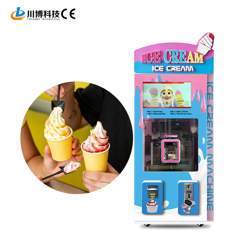 High Quality Automatic Vending Machine New Design Self-Service Ice Cream Vending Machine Fully  Maker with Custom Branding