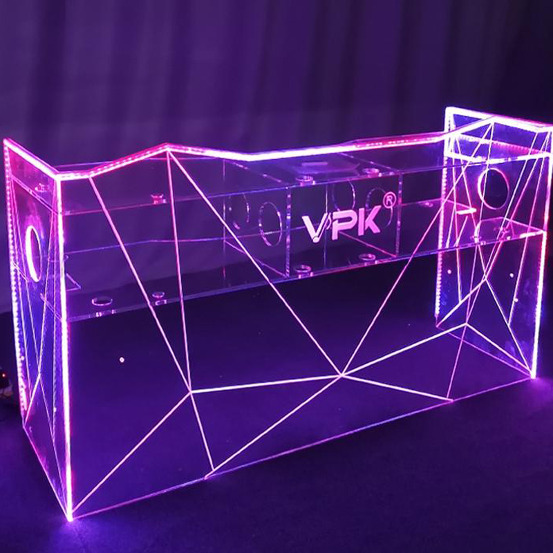 China Led Acrylic Material Table Transparent Good Brightness DJ Desk Manufacturers, Supplier