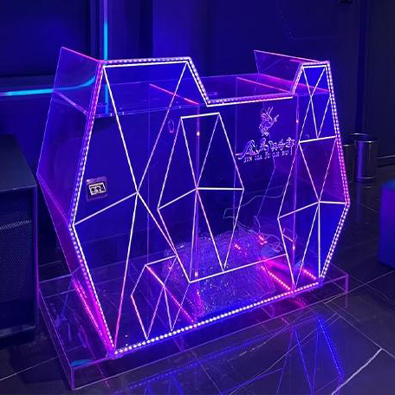 China Led Acrylic Material Table Transparent Good Brightness DJ Desk Manufacturers, Supplier