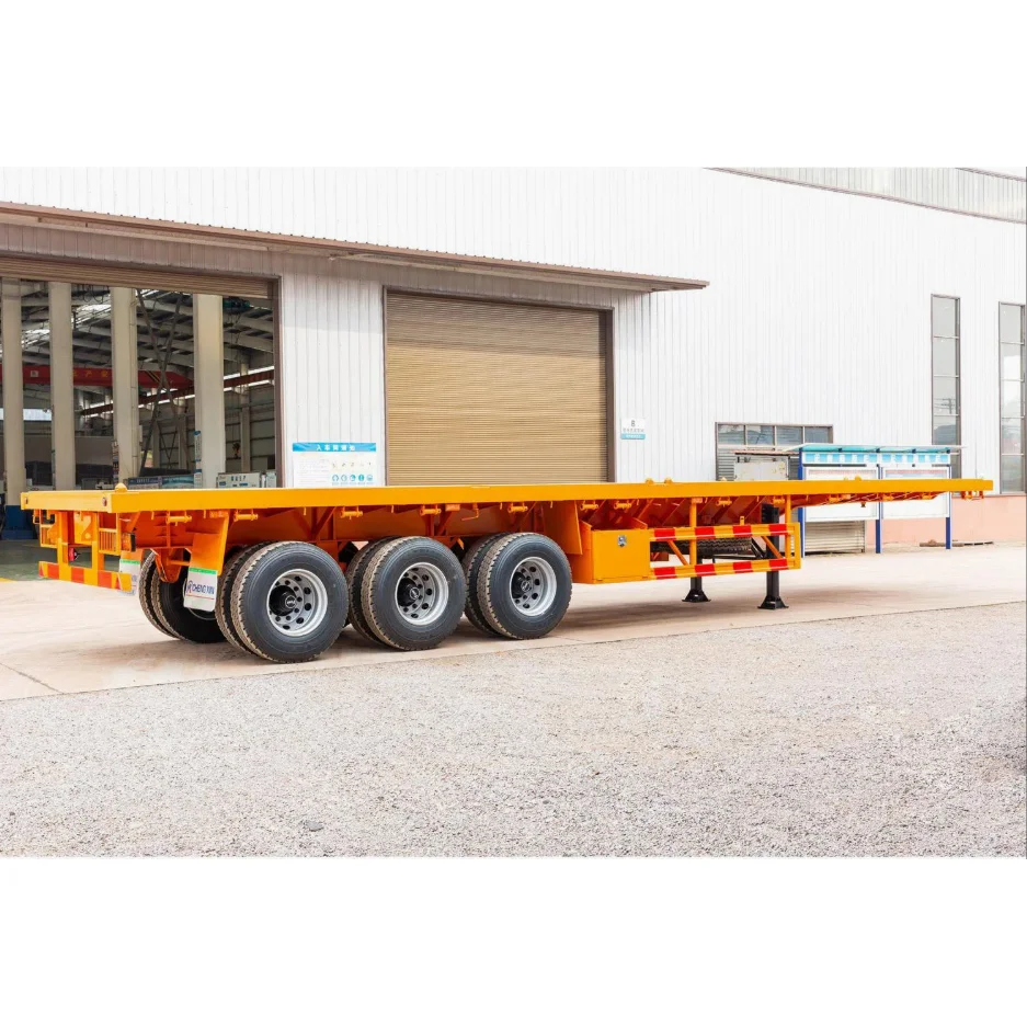 3 Axles Flatbed Semi Trailer
