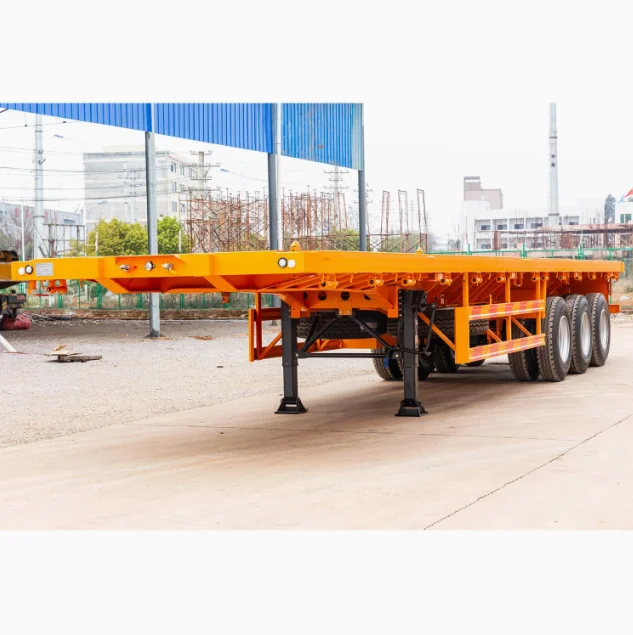 3 Axles Flatbed Semi Trailer