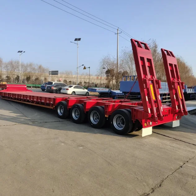 4-Axle Lowbed Semi Trailer