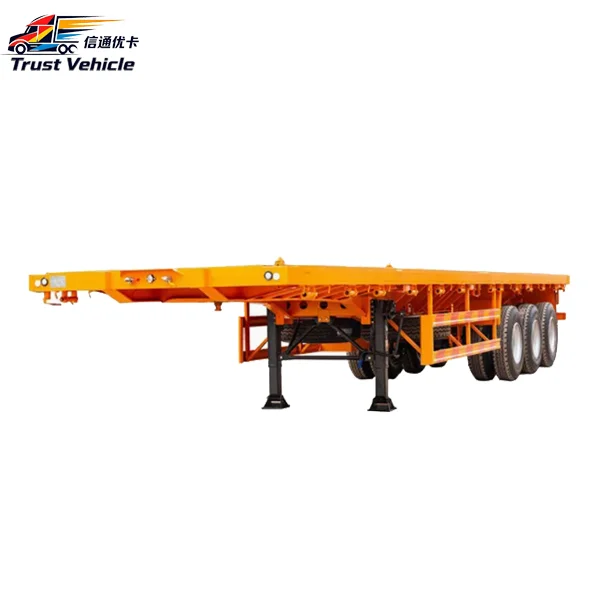 3 Axles Flatbed Semi Trailer