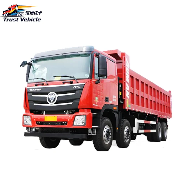 Foton 8×4 Dump Truck with 12 Tires 9.6m Tripper Truck Euro 3/4/5