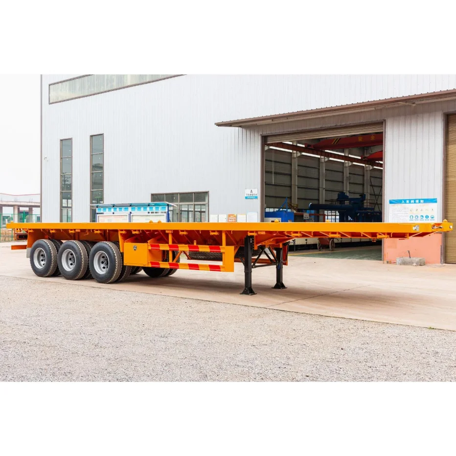 3 Axles Flatbed Semi Trailer
