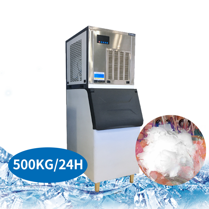 Commercial Flake Ice Making Machine Snowflake/Snow Portable Cube Ice Maker for Bars Coffee Shops and Drink Shops