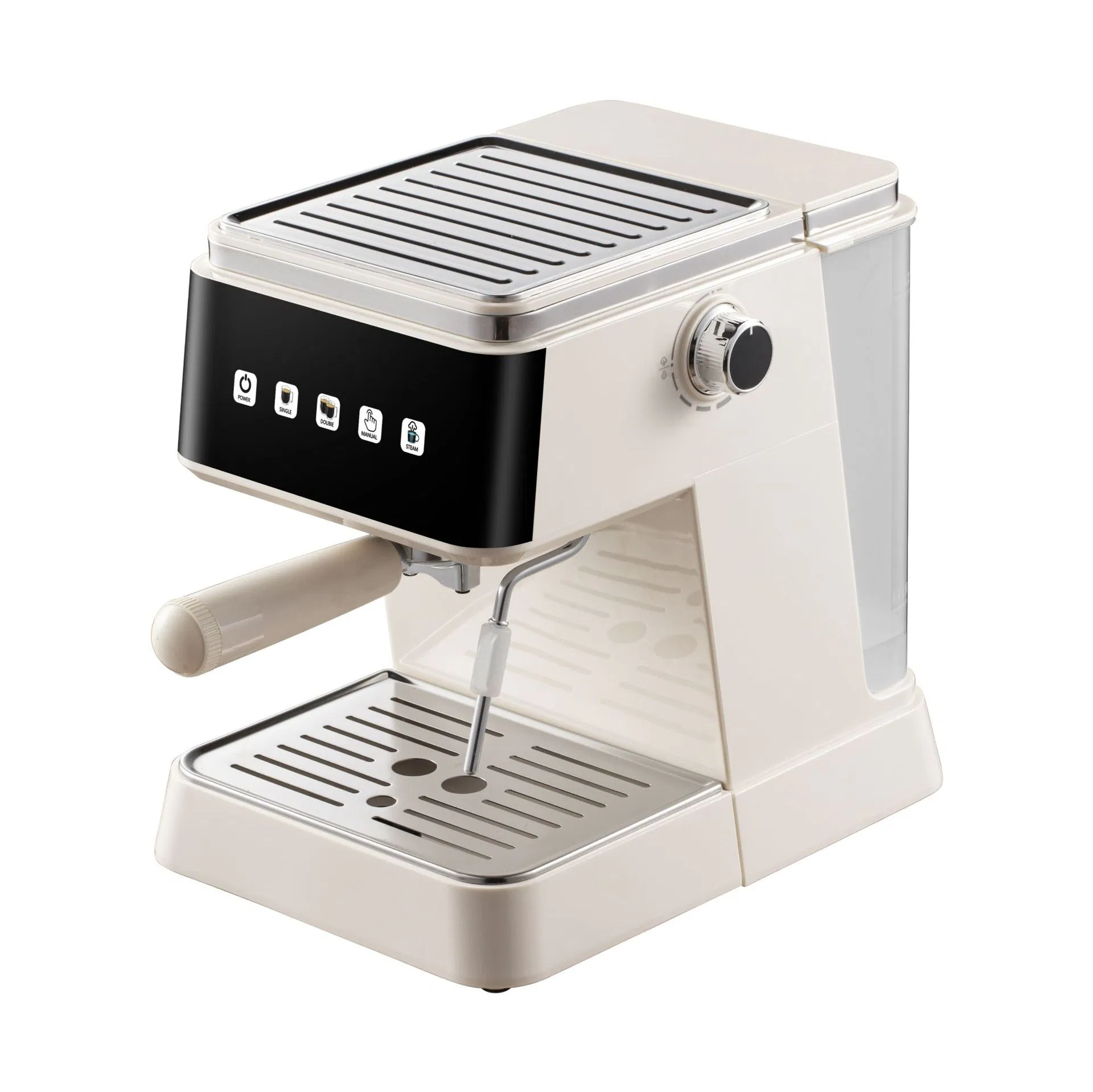 All-in-One Stainless Steel Home Hotel Espresso Coffee Machine Semi-Automatic Italian Style with Concentrated Milk Foam Feature