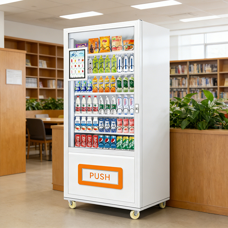Versatile Beverage Vending Machine Supporting Hot and Cold Drinks Including Coffee Tea and Sodas for Office Environments Perfectly