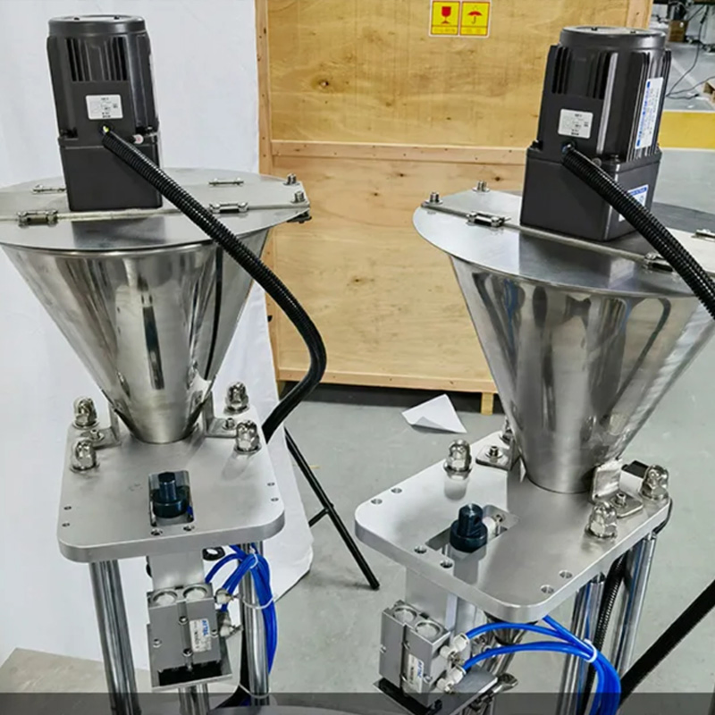 High Speed 3 in 1 / Food/ Snack/ Grain/ Rice/ Nuts/Peanut/Sugar Coffee Capsule Filling Sealing Vacuum Packing/ Packaging Machine