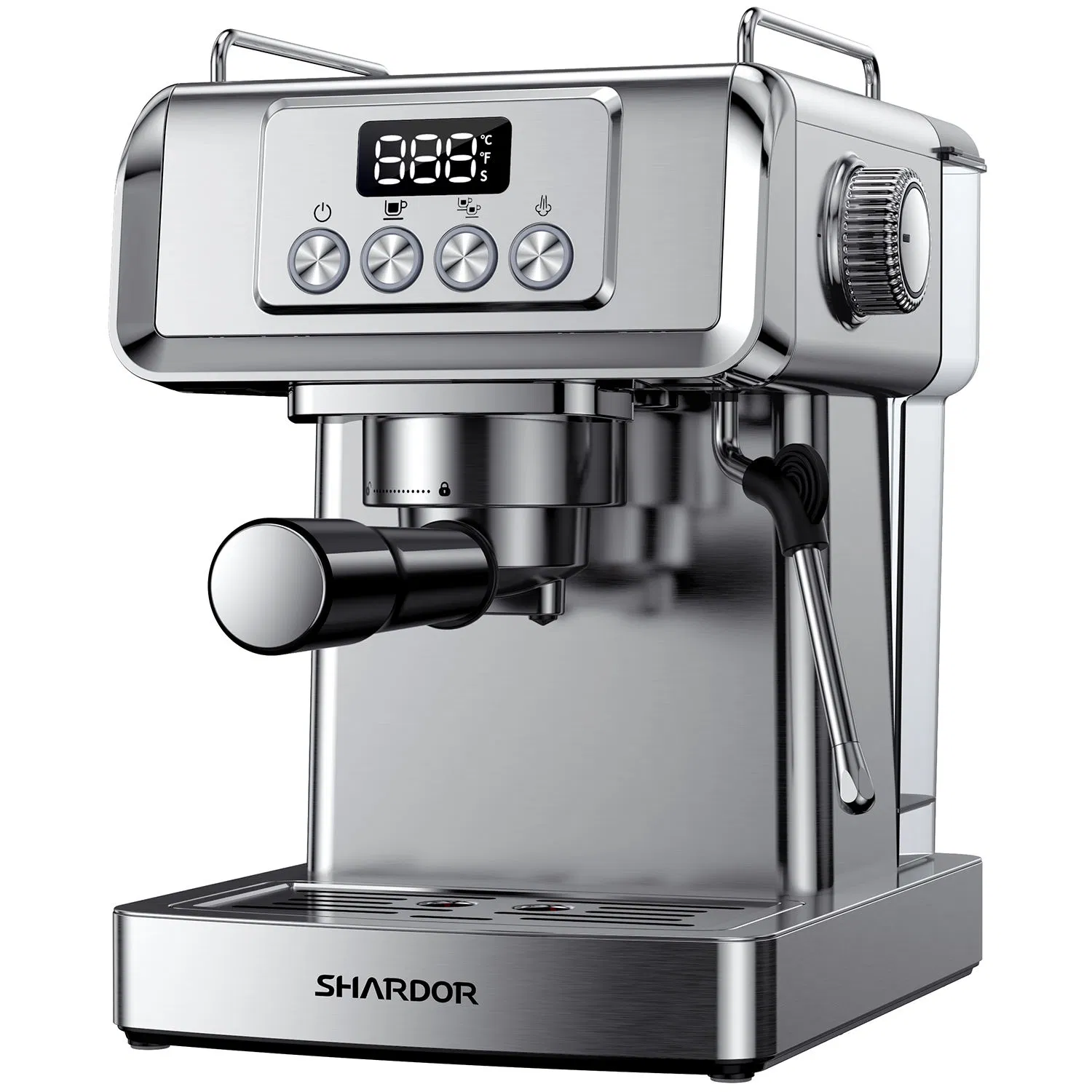 1350W 20 Bar Stainless Steel Espresso Maker 60 Oz Water Tank Portable Coffee Machine