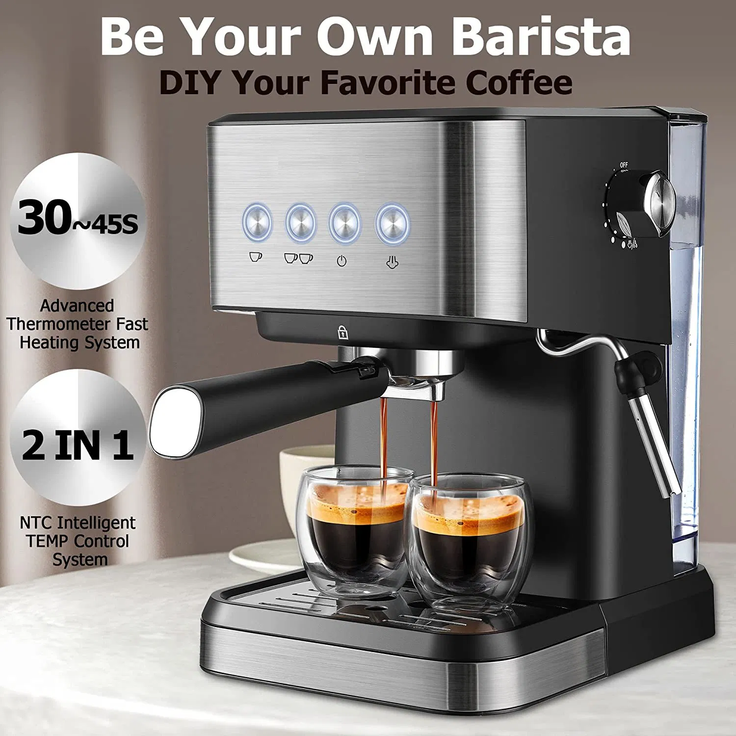 Factory Popular Automatic Household Appliance Coffee Maker for Italy