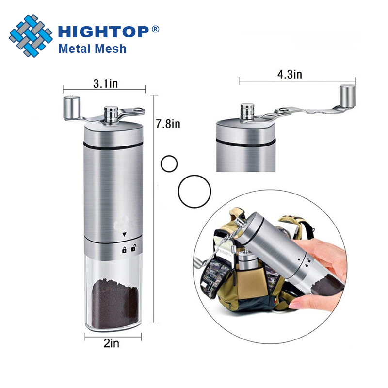 New Develop OEM Home Stainless Steel Manual Ceramic Burr Adjustable Hand Coffee Grinder for Sale