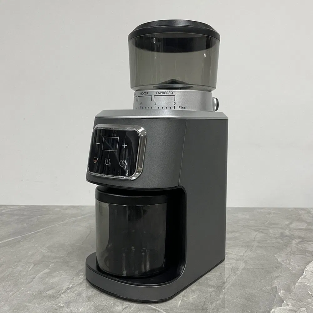 Professional Stainless Steel GF2005b Burr Coffee Grinder Machine for Home and Cafe Use