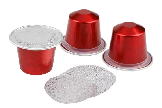 2-6 Hole Aluminum Foil Disposable Food Grade Coffee Capsule Shell Sealing Machine K-Cup Containers Custom Plastic Lid