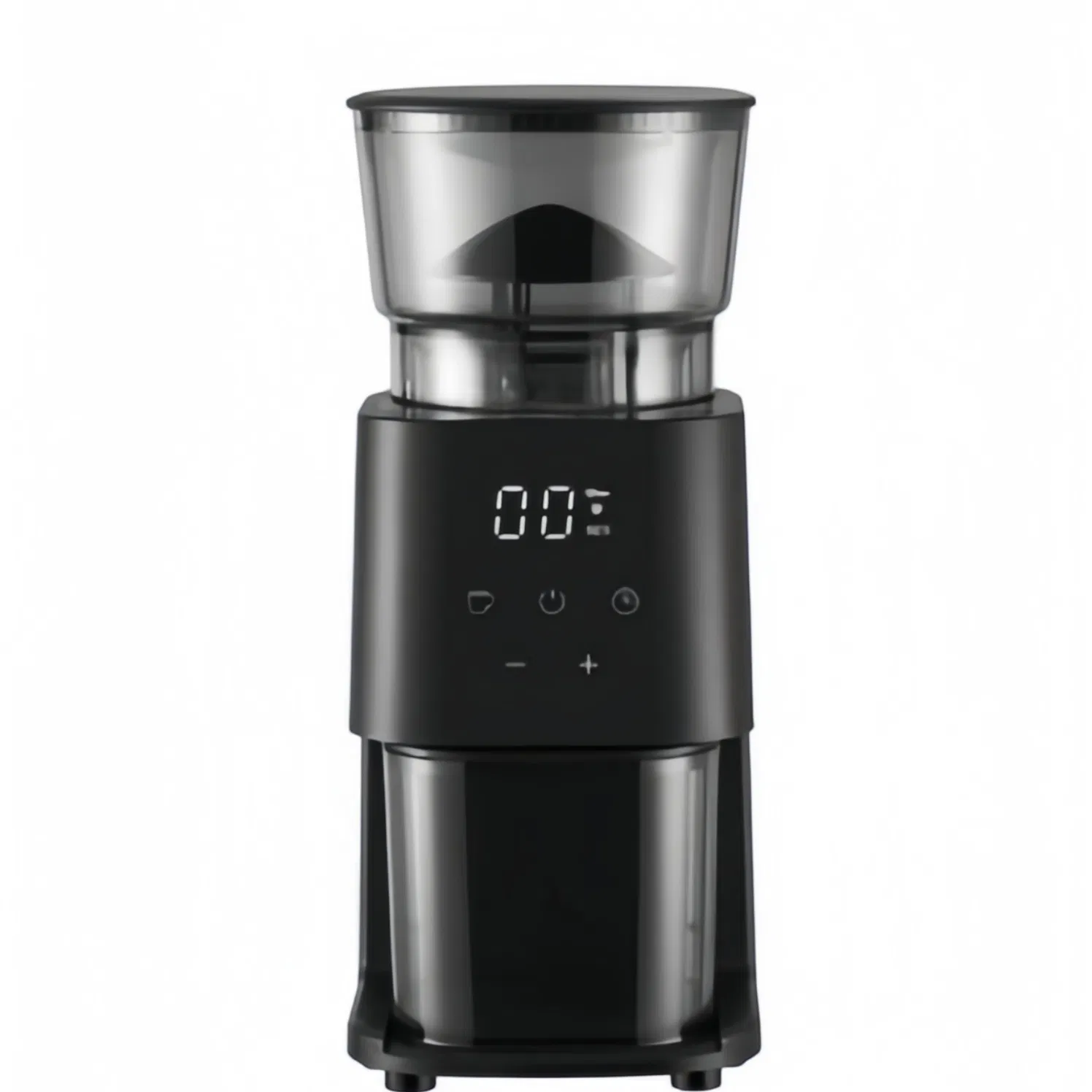 Electric Stainless Steel Coffee Bean Grinder Adjustable Office Commercial Use