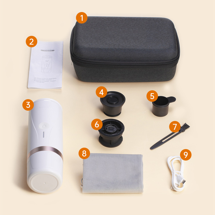 Fully Automatic Coffee Machine Portable Espresso Machine Italian Coffee Maker 12V Coffee Machine for Nespresso Capsule PCM01