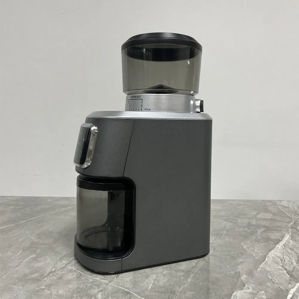 Professional Stainless Steel GF2005b Burr Coffee Grinder Machine for Home and Cafe Use