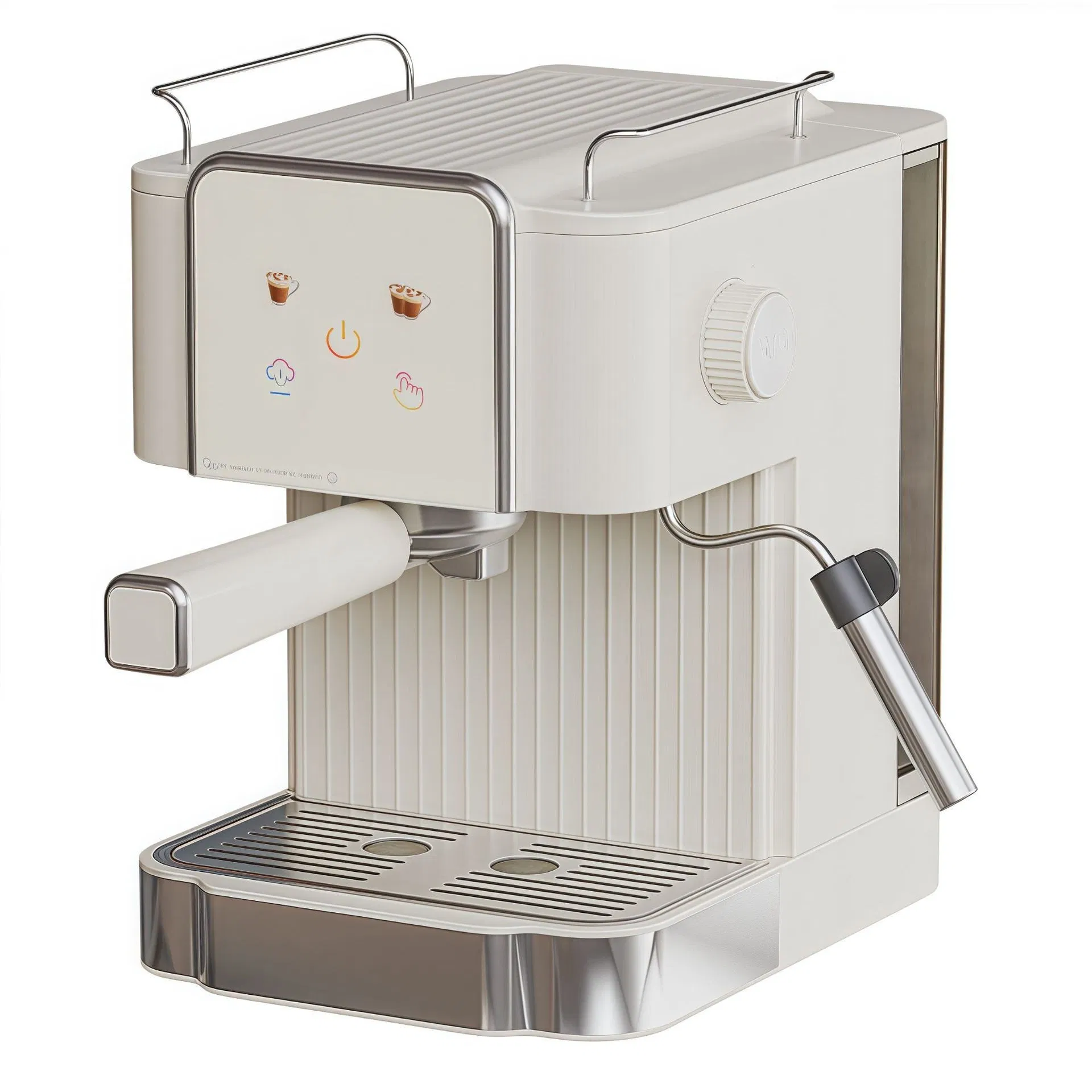 All-in-One Stainless Steel Home Hotel Espresso Coffee Machine Semi-Automatic Italian Style with Concentrated Milk Foam Feature