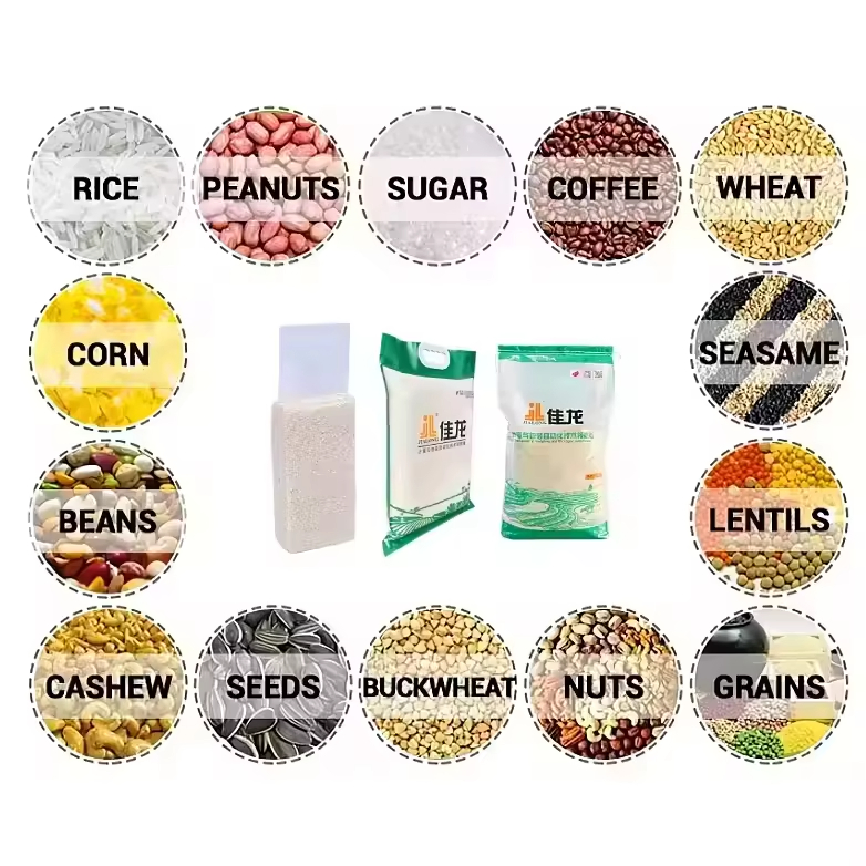 Semi Automatic PLC 25kg Rice Coffee Beans Vacuum Packaging Machine for Wheat Corn Nuts Peanuts Seeds Granules Powder Filling Sealing System