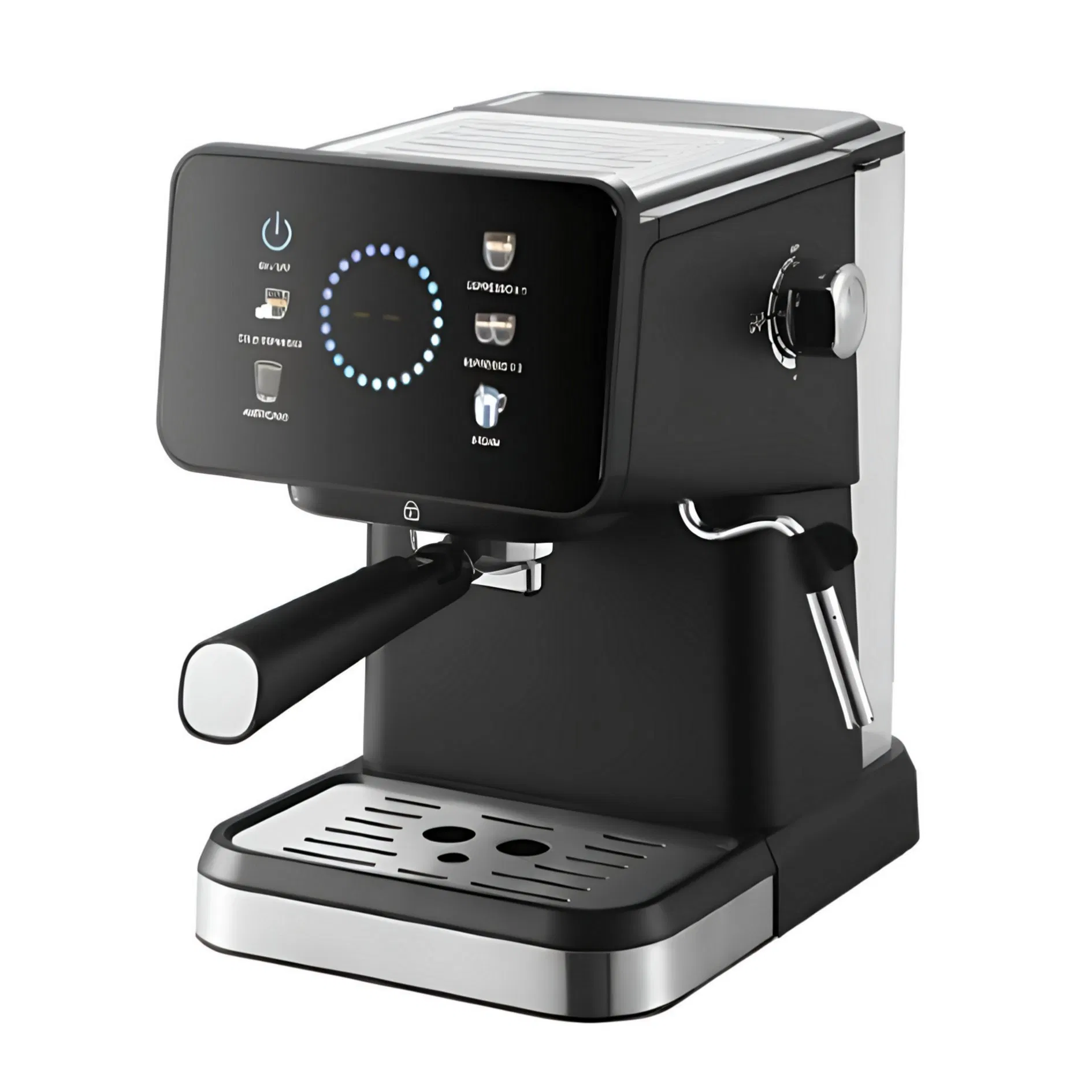 Semi-Automatic Coffee Machine with Quick Steam Function for Fast Milk Frothing